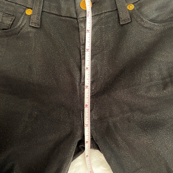 7 For All Mankind Wax Coated Skinny Jeans!! Size:27 - Picture 14 of 14